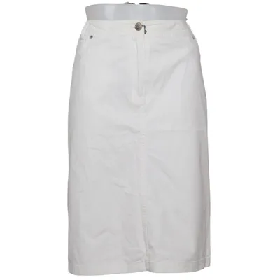 Jupe en jean (Blanc) de Steilmann Coton, Élasthane