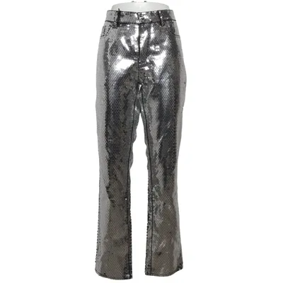 Byxor (Silverfärgad) från H&M x Moschino Bomull, Polyester, Viskos
