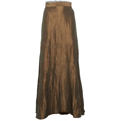 Långkjol (Guldfärgad) från Leiss Polyester, Viskos