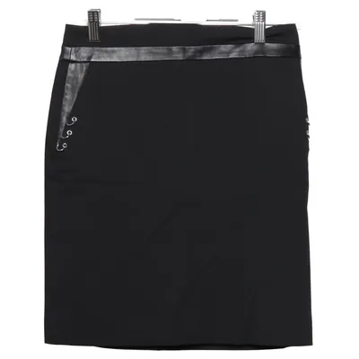 Skirt (Black) from The Kooples Elastane, Leather, Polyester, Viscose
