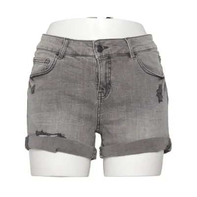 Denim shorts (Gray) from Blind Date Cotton, Elastane