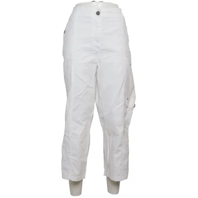 Three-quarter pants (White) from Grandiosa Cotton, Elastane