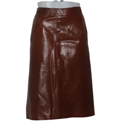Leren rok (Bruin) van Review Collection Leer