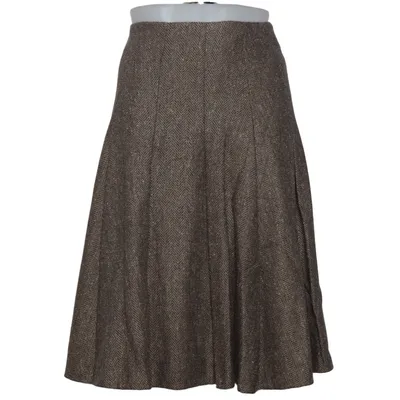 Rok (Bruin) van Rena Lange Cupro, Elastaan, Polyamide, Zijde, Wol