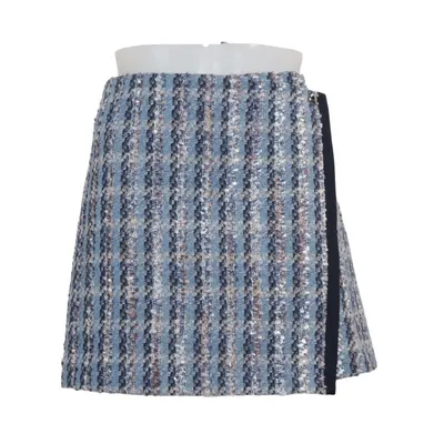 Skirt (Blue, Multicolored) from Claudie Pierlot Acetate, Acrylic, Cotton, Polyamide, Polyester, Viscose, Wool