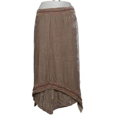 Långkjol (Brun) från Munthe plus Simonsen Polyester, Silke, Viskos
