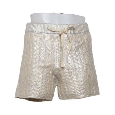 Korte broek (Zilver, Beige) van Mrs & Hugs Acryl, Katoen