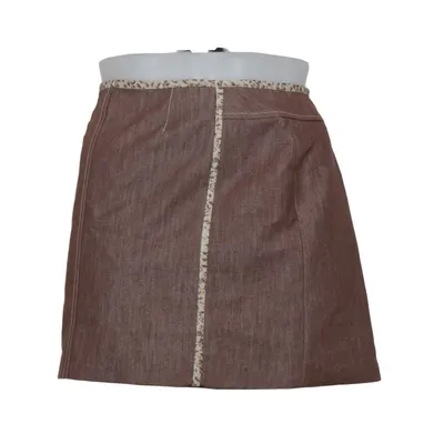 Rok (Bruin, Beige) van Alain Manoukian Katoen, Polyester
