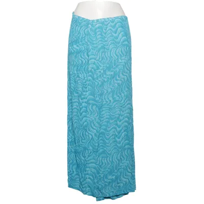 Slå om-nederdel (Blå) fra Lalique Viscose