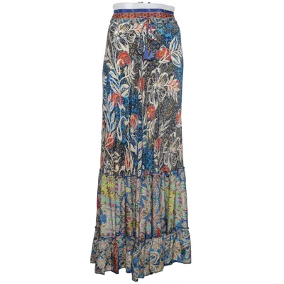 Maxi rok (Blauw, Meerkleurig) van Gold & Silver