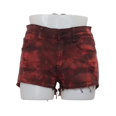 Jeansshorts (Röd, Svart) från Rock Rebel Bomull, Elastan