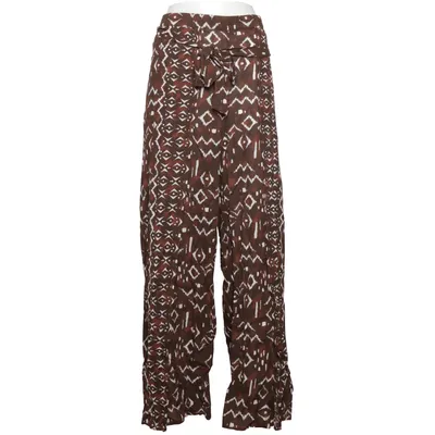 Pantalon patte d'éléphant (Marron, Blanc) de Heine Viscose