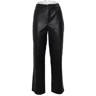 Pants (Black) from Mango Polyester, Polyurethane