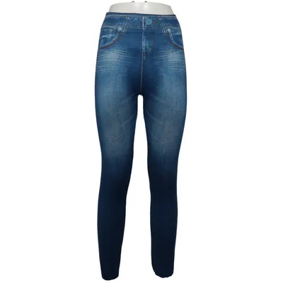 Legging (Bleu) de Jeggings Élasthane, Polyester