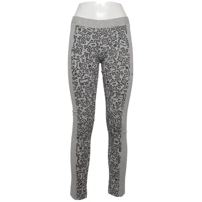 Legging (Gris, Noir) de Keith Haring Coton, Élasthane, Polyester