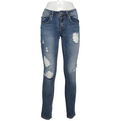Jeans (Blau) von Hand Work Denim Baumwolle, Elasthan