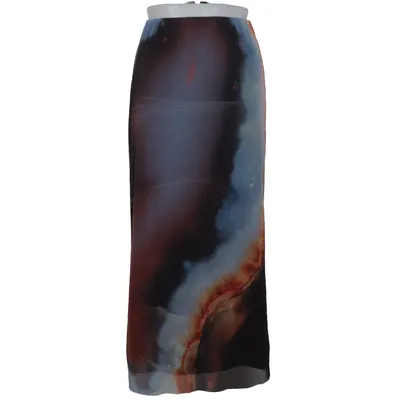 Strandrock (Blau, Schwarz, Mehrfarbig) von Topshop Elasthan, Polyester
