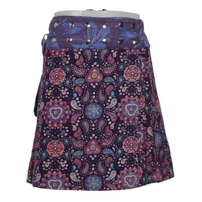 Wrap skirt (Purple, Pink, Blue) from Moshiki Cotton