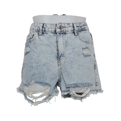 Short en jean (Bleu) de Trendyol Coton, Élasthane
