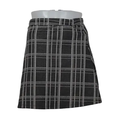 Jupe (Gris, Blanc) de Bershka_BSKGIRL