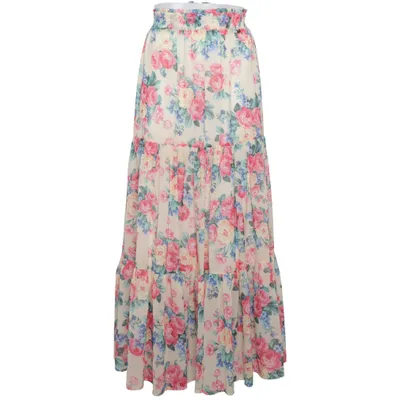 Jupe longue (Beige, Multicolore) de My Twin Twinset Polyester