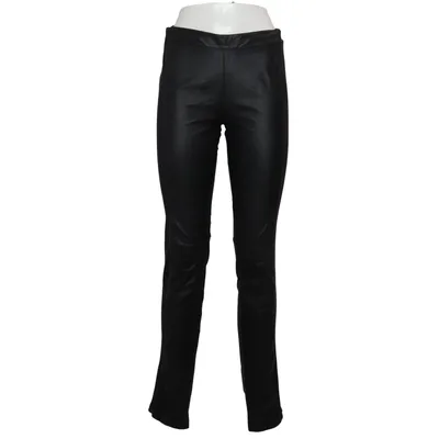 Leren broek (Zwart) van Selected Femme Leer, Polyester