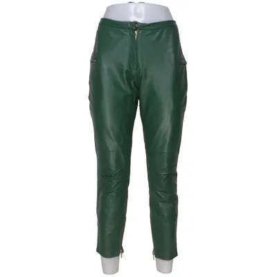 Leather pants (Green) from By Malene Birger Leather, Viscose