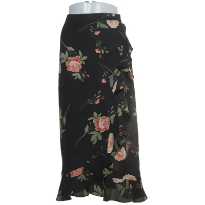 Långkjol (Svart, Flerfärgad) från Fashion Union Polyester