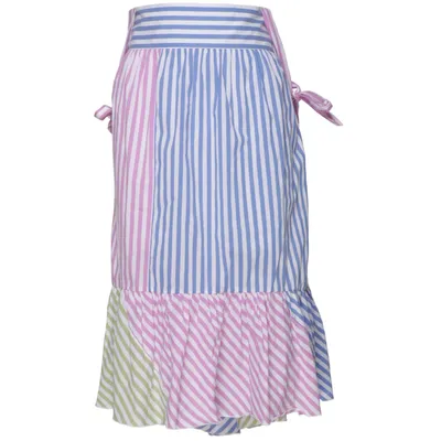 Wrap skirt (Blue, Green, Pink, Multicolored) from Denny Rose Cotton, Elastane, Polyamide
