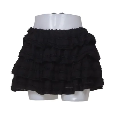 Jupe (Noir) de Romwe Élasthane, Polyester