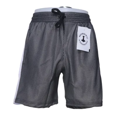 Basketbal shorts (Zwart, Wit) van Nordic Strength Polyester