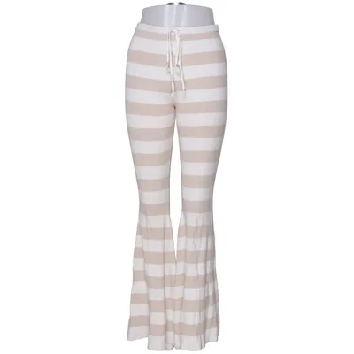 Pants (Beige, White) from Verge Girl Cotton, Polyester