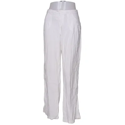 Broek (Wit) van Bershka Katoen, Linnen