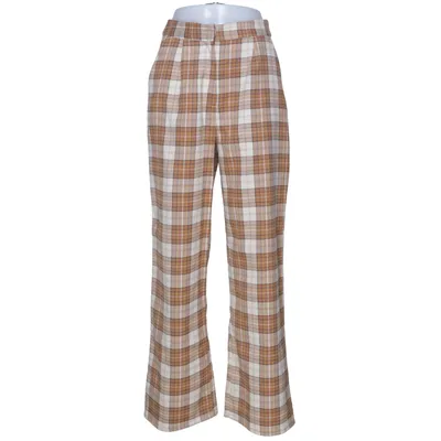 Byxor (Brun, Beige, Vit) från Misslisibell x NA-KD Elastan, Polyester
