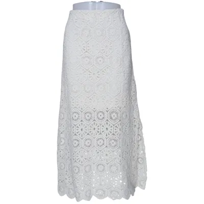 Maxi skirt (White) from STOCKH LM Studio Cotton, Polyamide, Polyester