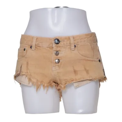 Short en jean (Marron) de One Teaspoon Coton