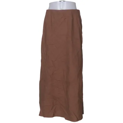 Maxi skirt (Brown) from Mango Cotton, Linen, Viscose