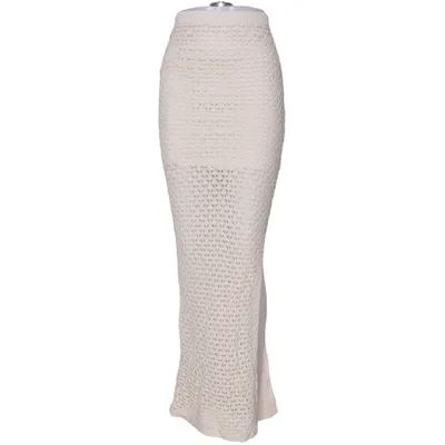 Maxi skirt (Beige) from Amisu Cotton, Polyester