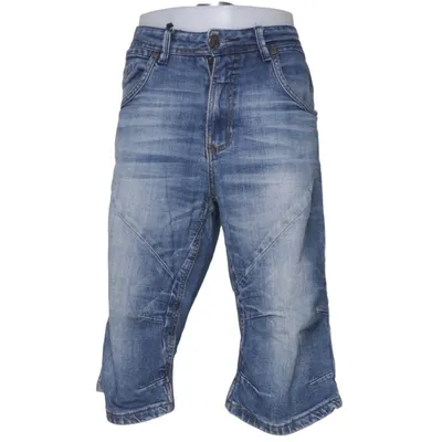 Denim shorts (Blauw) van Jacks Katoen, Elastaan
