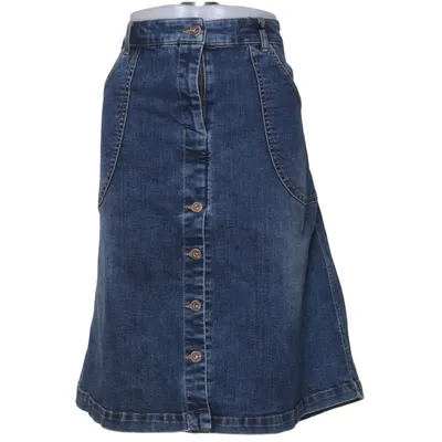 Jeansnederdel (Blå) fra Lindex Bomuld, Elastan, Polyester