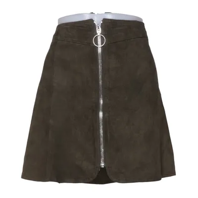 Leren rok (Groen) van Zara Woman Leer