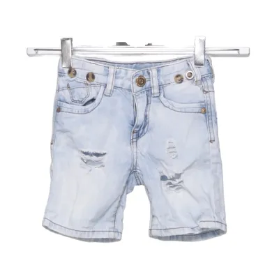 Short en jean (Bleu) de Vintage Knox Coton, Polyester