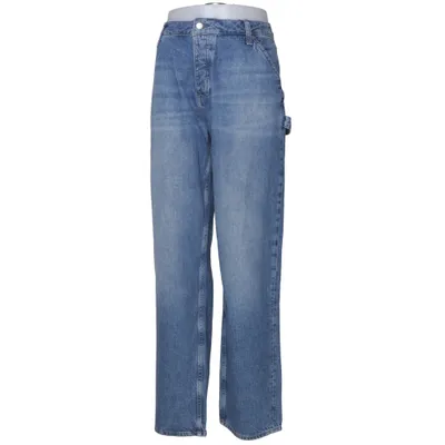 Jeans (Blau) von Calvin Klein Jeans Baumwolle, Leder