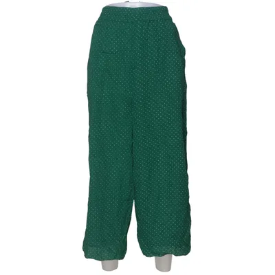 Palazzo broek (Groen, Wit) van Object Polyester, Viscose