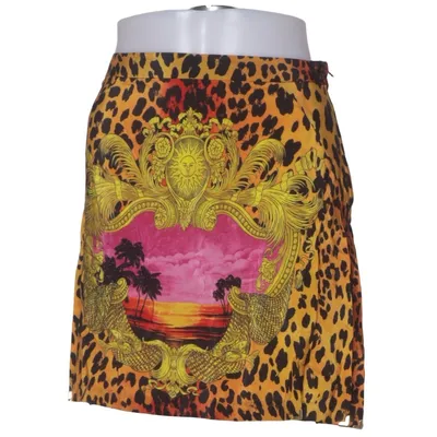 Rok (Geel, Oranje, Meerkleurig) van Versace for H&M Zijde