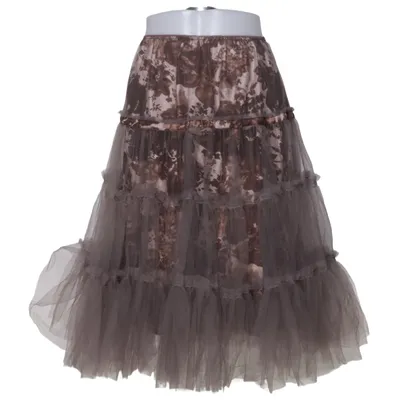 Tulle skirt (Brown, Beige) from Rützou Polyester, Silk