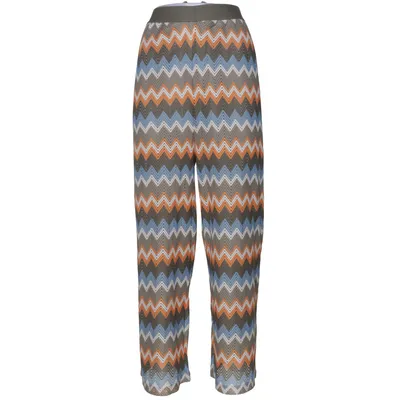 Pantalon patte d'éléphant (Bleu, Orange, Blanc, Gris) de 17&co. Polyester