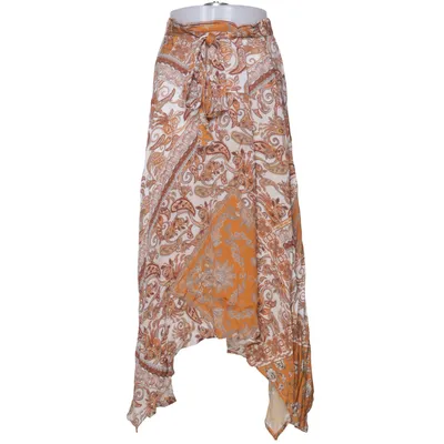 Maxi skirt (Brown, White) from Aako Viscose