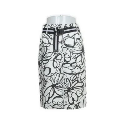 Jupe (Blanc, Noir, Multicolore) de Gardeur Coton, Lin