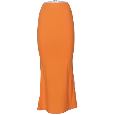Maxi skirt (Orange) from Sothys Elastane, Polyamide